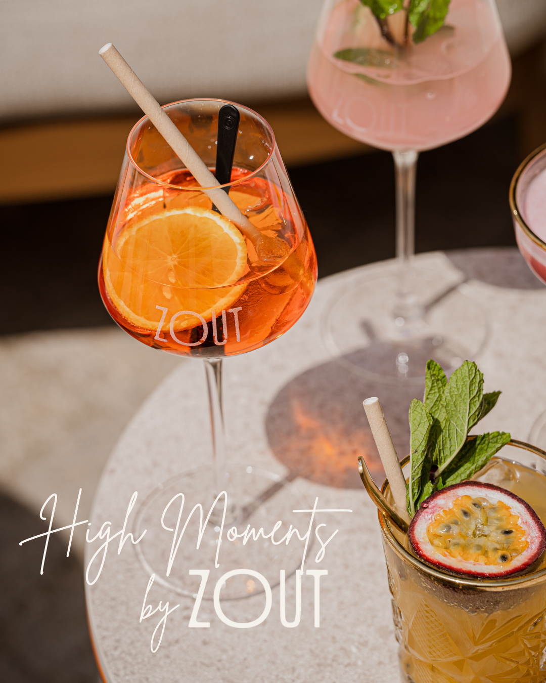 Arrangement Puzzelproeverij High Cocktail bij Zout in Rijen