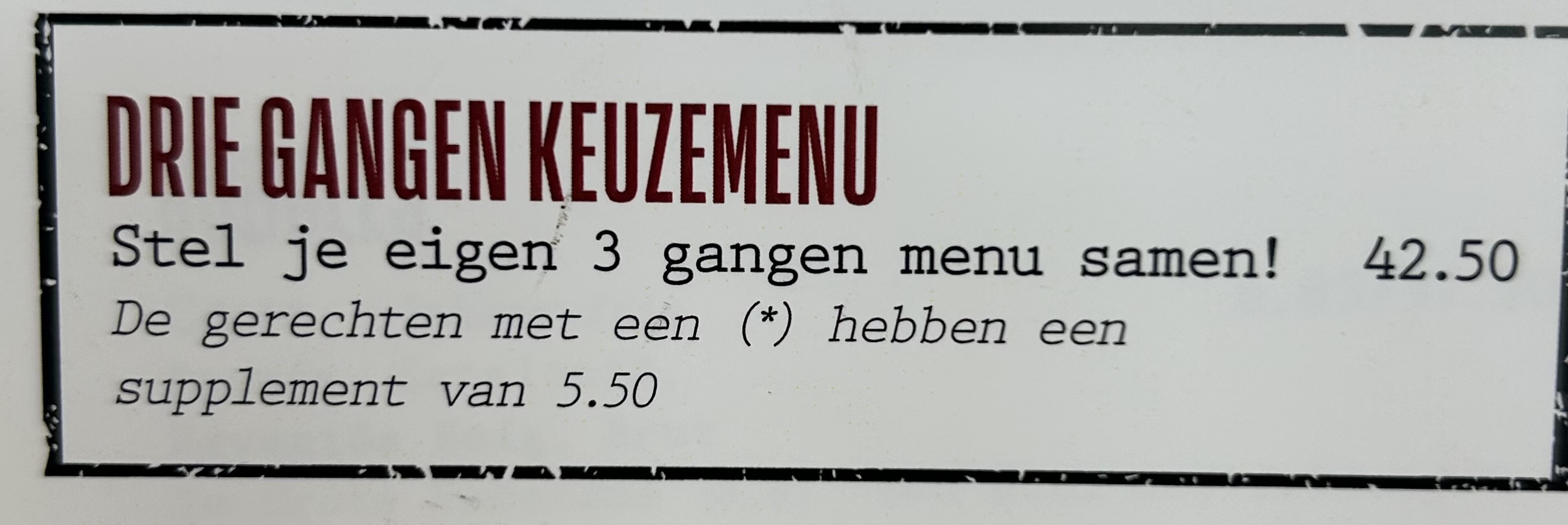 Arrangement 3 Gangen Puzzel Diner! bij De Eendracht in Alkmaar